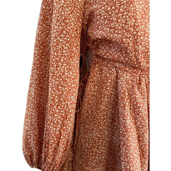 Princess Polly Women's Asymmetrical Bohemian Long Sleeve Dress Size 8 Festival - Picture 2 of 6